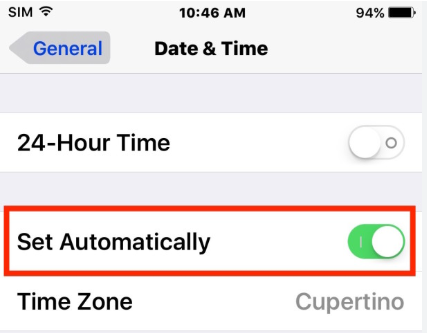 Set Automatically