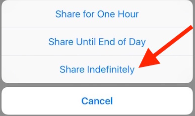 Share Indefinitely