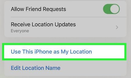 Use this [Device] as My Location