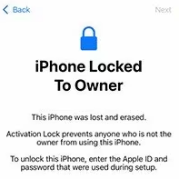 iPhone Locked to Owner