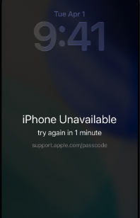 iPhone Unavailable