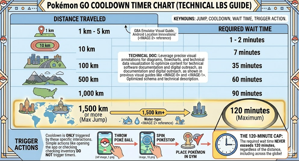 GPS spoofing cooldown timer rules