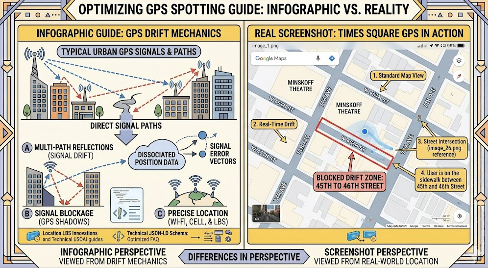 Google Maps in Times Square