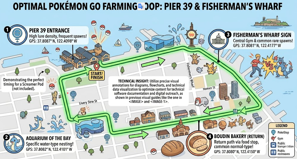 Map of the Pier 39
