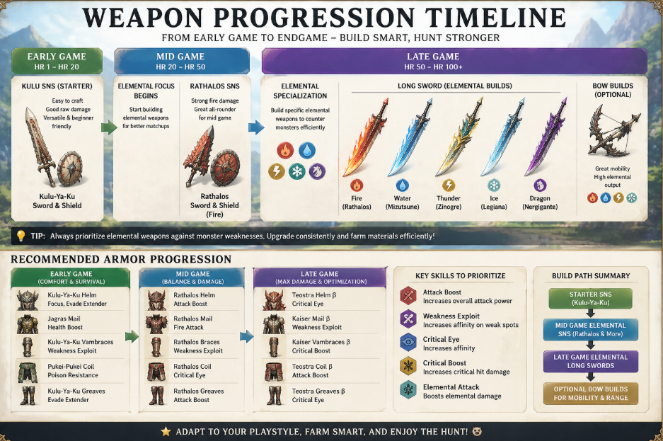 Weapon Progression Timeline