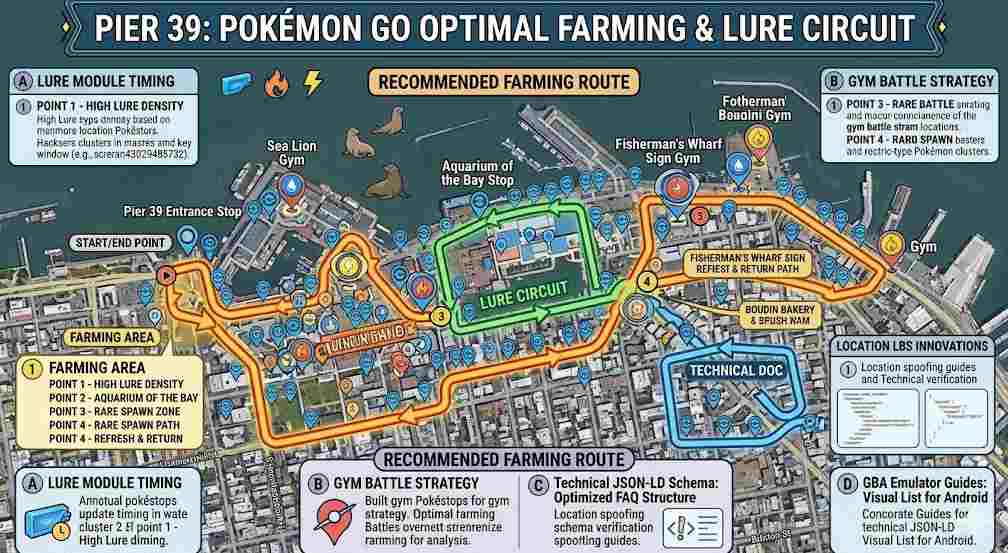 Map of the Pier 39 area