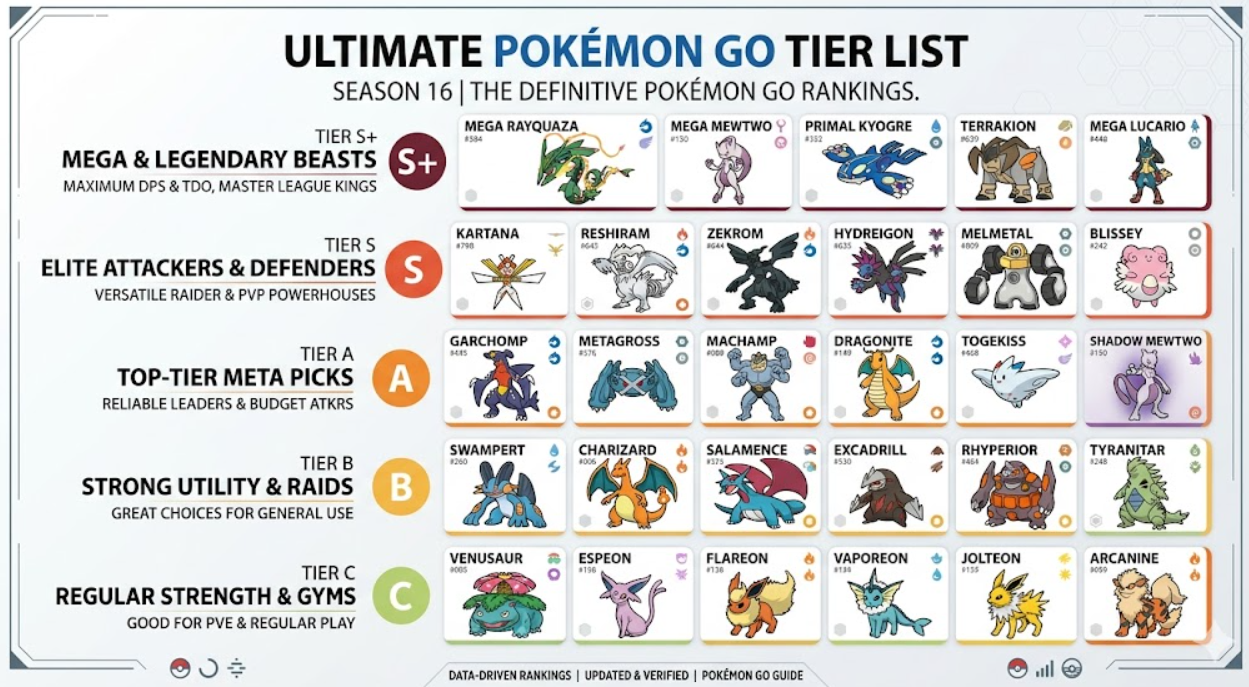Ultimate Pokémon GO Tier List
