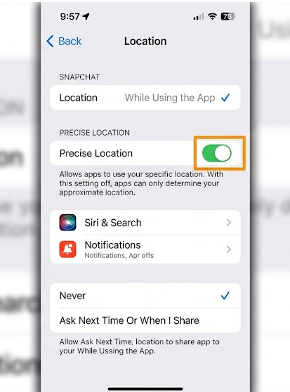 Precise Location on an iPhone