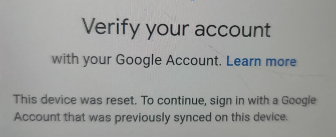 Verifying your account