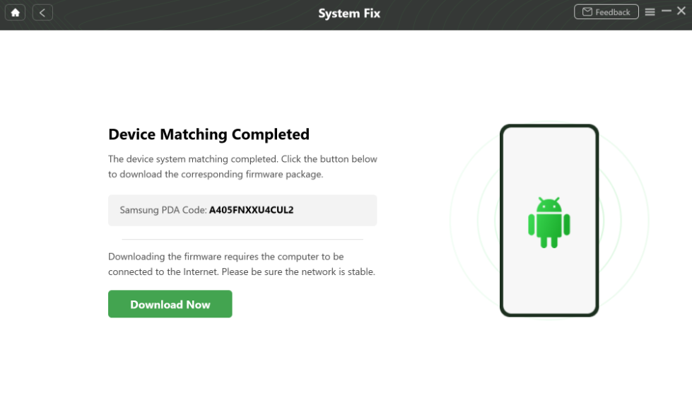 Device Matching Completed