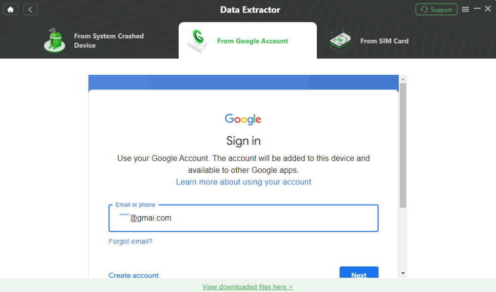 Sign in with Your Google Account
