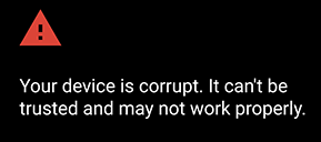 Your device is corrupt