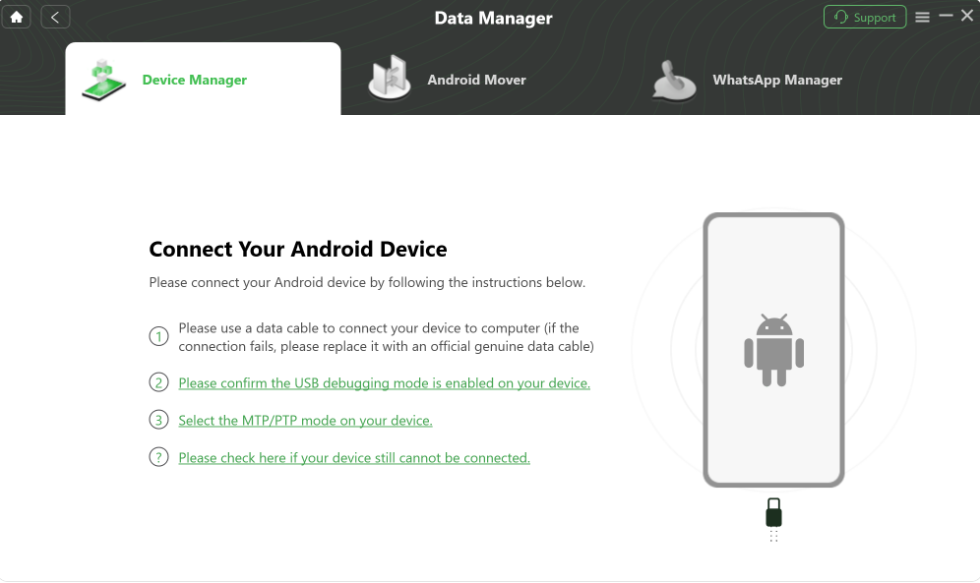 choose Device Manager mode