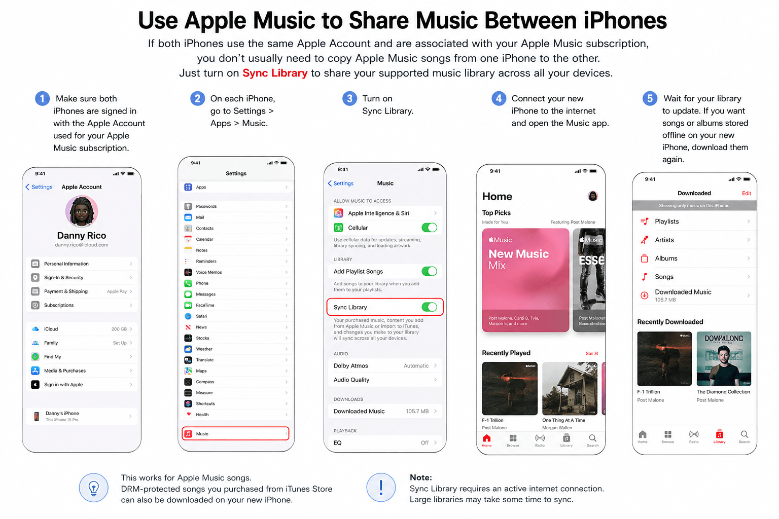 Share Music from iPhone to iPhone with Apple Music