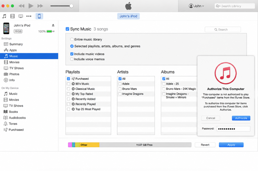 Transfer Music from iPod via iTunes Store
