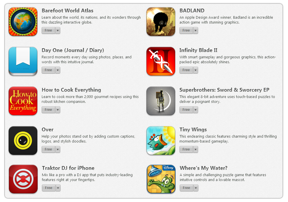 Get 10 iPhone iPad App & Games Free