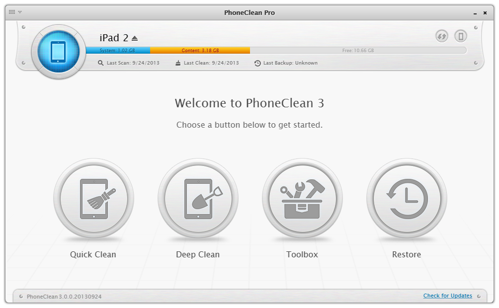 PhoneClean Screenshot