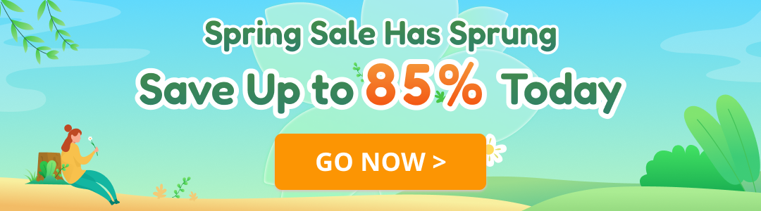 Spring Sale Has Sprung Save Up to 85% Today