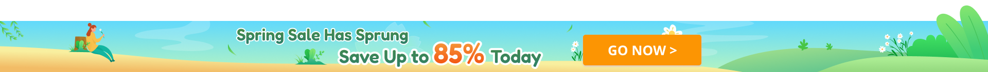 Spring Sale Has Sprung Save Up to 85% Today