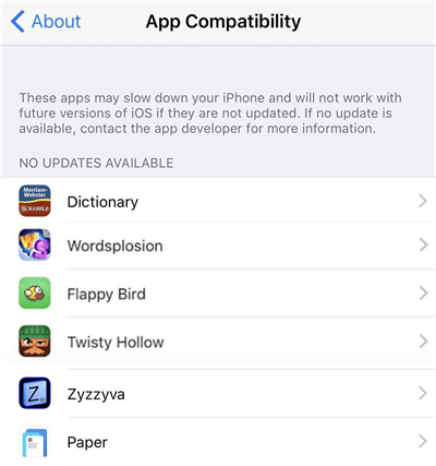 Check App Compatibility