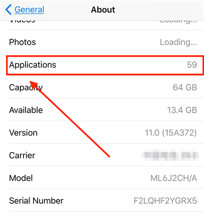Check 32-bit Apps on iPhone