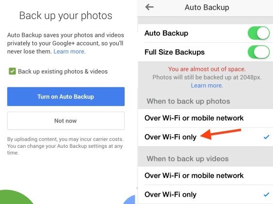 How to Free Up Space on iPhone or iPad – Backup Photos to Dropbox or Google +