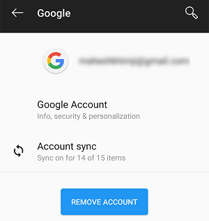 Open Account Sync Options