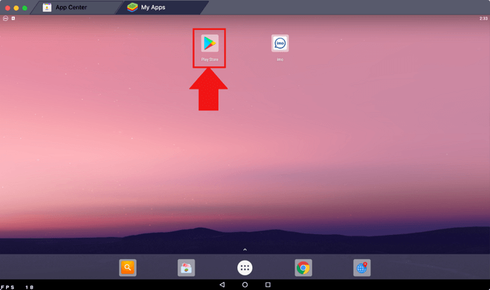 Access Google Play within BlueStacks
