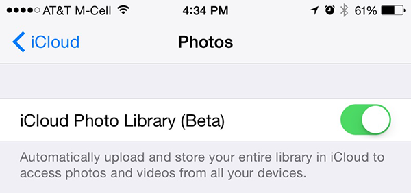 Access iCloud Photos with iCloud Photo Library