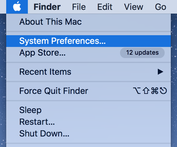 Access the Main Settings on Mac