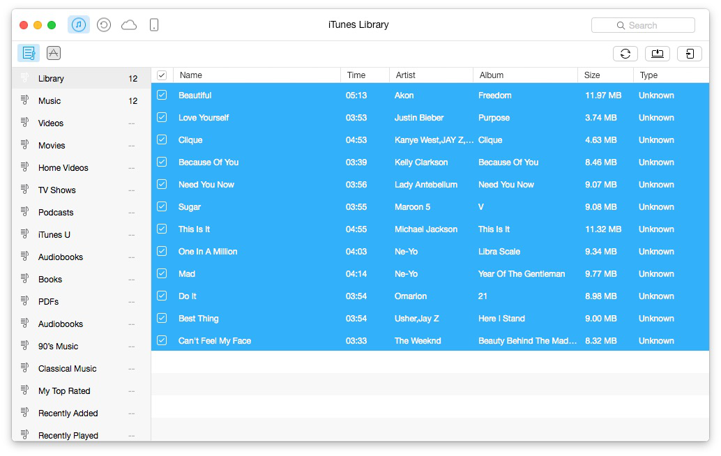 how to make new itunes library