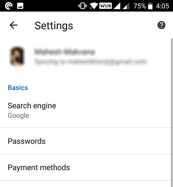 Access Passwords in Chrome