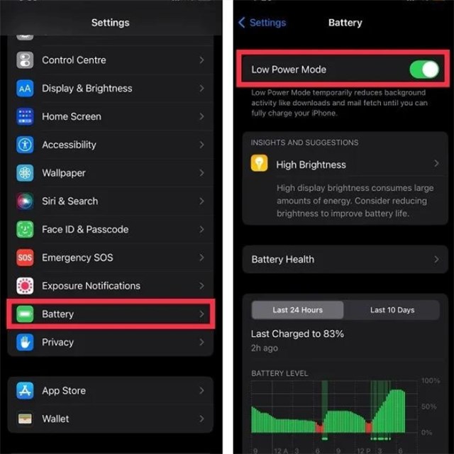 Activate Low Power Mode