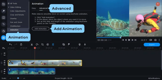 Add Animation for Video
