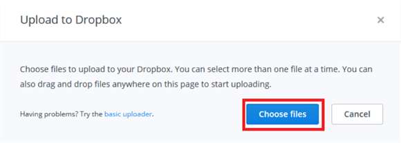 Add Files to Dropbox on Computer