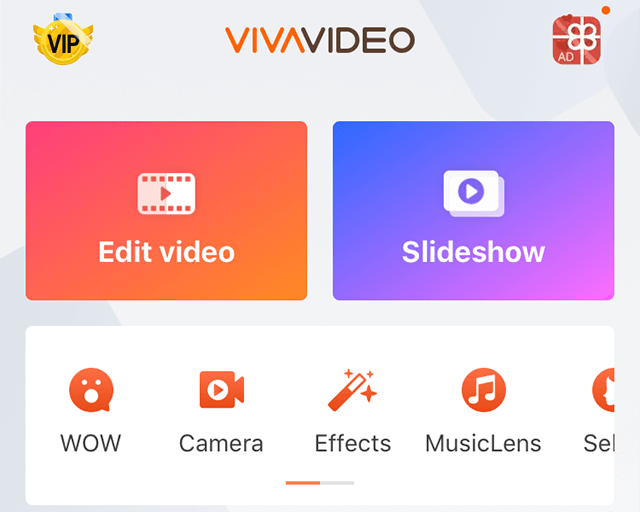 Edit a video in VivaVideo