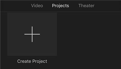 Create a Project in iMovie