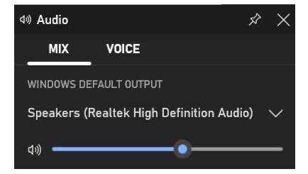 adjust audio in xbox game bar