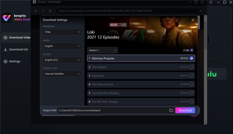 Adjust Download Settings