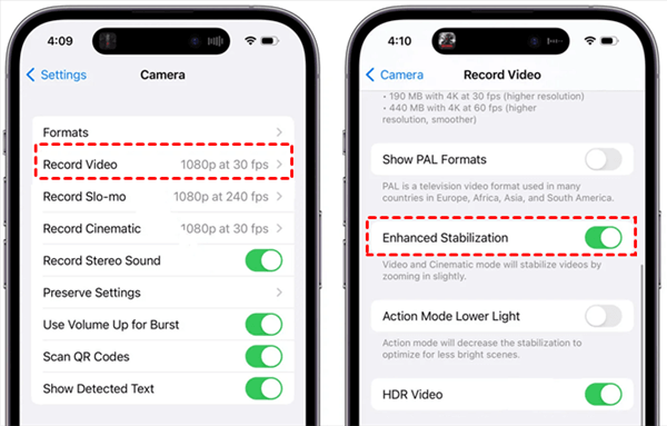 Adjust Enhanced Stabilization