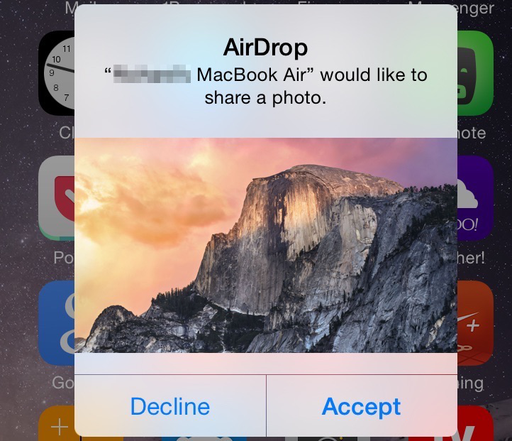 AirDrop Wiki Page - Receiving Items