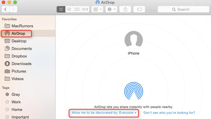 enable airdrop on mac