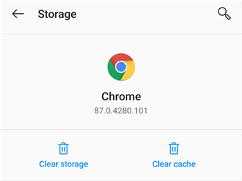 Clear app storage