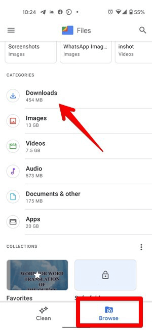 Delete Unnecessary Downloads