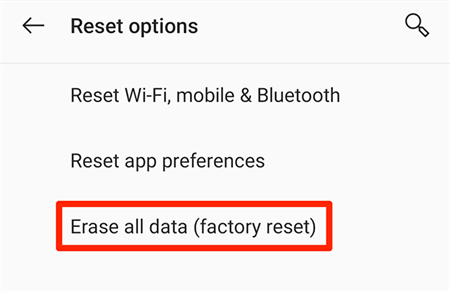 Factory Reset an Android Device