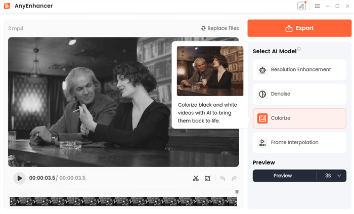 AI Video Colorizer - AnyEnhancer