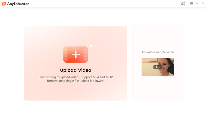 Upload Your Video to AnyEnhancer