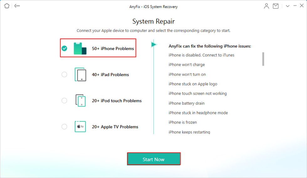 Choose iPhone Problems and Start Now