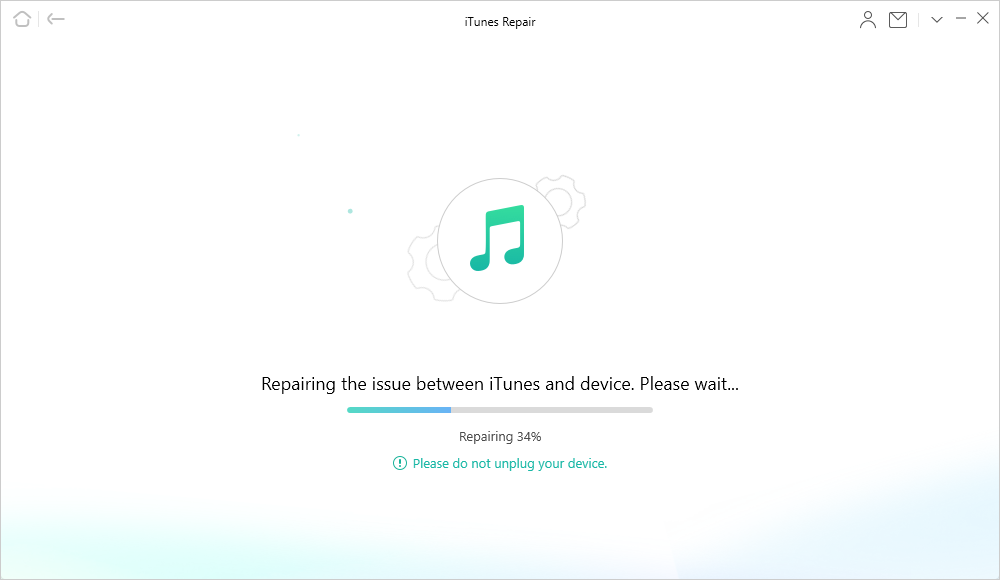 AnyFix is Repairing iTunes Sync/CDB Errors