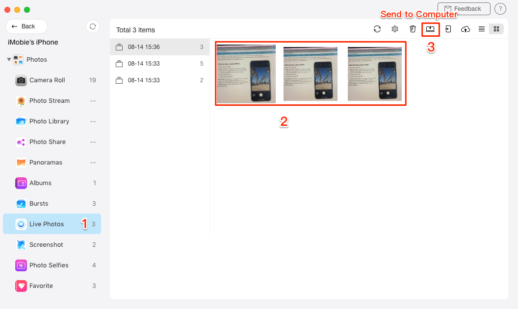 Turn Multiple Live Photos into GIFs/Videos at Once - Step 3
